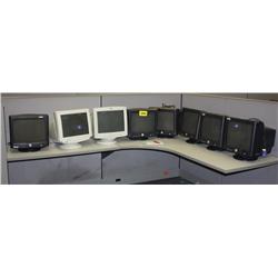 Lot Of 8 - 15 CRT Monitors"