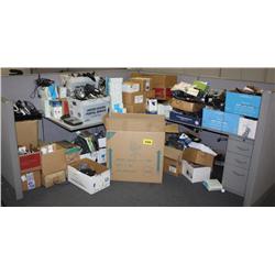 Lot Of Phone Headsets & Misc Parts