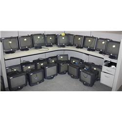 Lot Of 24-  Dell 15 CRT Monitors" Top and bottom