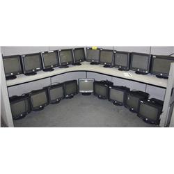 Lot Of 19 - 15 Dell CRT Monitors" Top and bottom