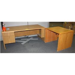 Wood Desk Side Desk