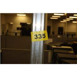 2 Cubical 4 Station Office Divider Includes tops and cabinets