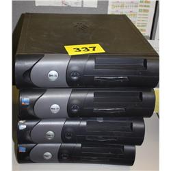 Lot of 4 Dell Optiplex Computers