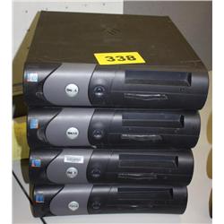 Lot of 4 Dell Optiplex Computers