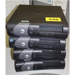 Lot of 4 Dell Optiplex Computers
