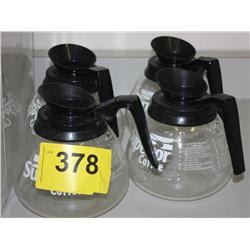 4 Glass Coffee Pots