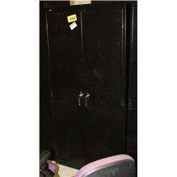 Black Metal 2 Door Cabinet