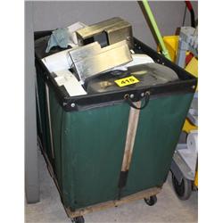 Canvas Cart w/ Misc Toiletry Dispensers