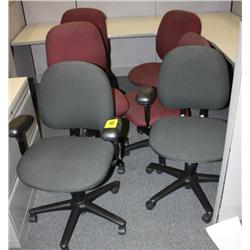 Lot of 6 Office Chairs