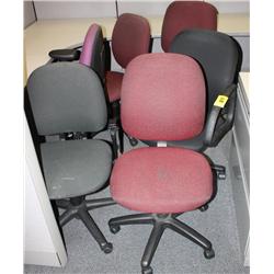 Lot of 6 Office Chairs