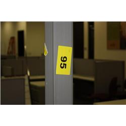 6 Cubicle 12 Station Office Dividers Includes countertops, and all filling cabinets