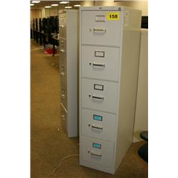 HON 5 Drawer File Cabinet