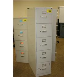 HON 5 Drawer File Cabinet