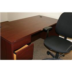 Cherry Wood Office Desk & Office Chair