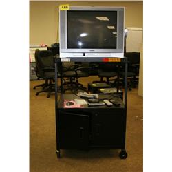 Toshiba 27 TV and AV Cart"