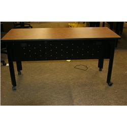 Set of 2 Office Tables on Wheels