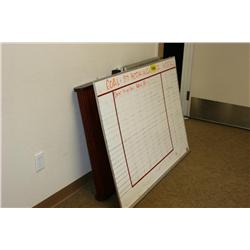 Lot of 4 Whiteboards