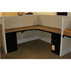 3 Station Office Cubical Set
