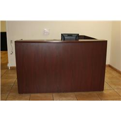 Cherry Receptionists Desk W/Chair