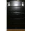 Image 1 : 5 Drawer Black Lateral File Cabinet
