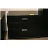 Image 1 : 2 Drawer Black Lateral File Cabinet
