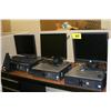 Image 1 : Lot of 3 Dell Optiplex GX520 P4 HT Computer W/LCD