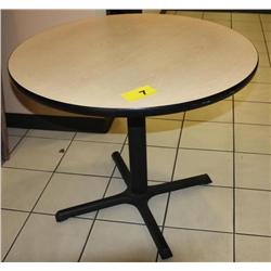 Round Wood Lunch Table