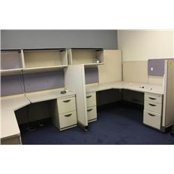 2 Workstation Cubicle Set