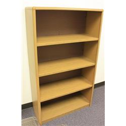 Wood Look Metal Bookshelf