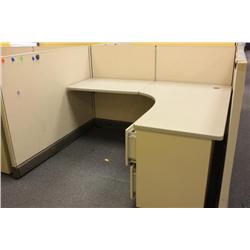 Lot of 4 Workstation Office Cubicles
