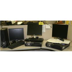 Lot of 3 Dell Optiplex GX280 P4 Computers W/LCD