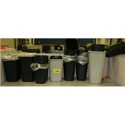 Lot of Trash Cans