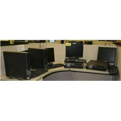 Lot of 4 Dell Optiplex GX280 P4 Computers W/LCD