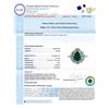 Image 4 : 1.37 ctw Emerald and 0.64 ctw Diamond 18K Yellow and White Gold Ring