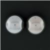 Image 5 : Simple Classic 18k Gold Large 10.75mm Round Gray Tahitian Pearl Stud Earrings