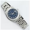 Image 6 : Rolex Ladies Midsize 31MM Factory Blue Roman 18K Gold Fluted Bezel Datejust