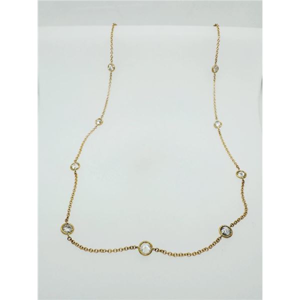 2.95 ctw "Diamonds by the Yard" Diamond Necklace - 18K Yellow Gold
