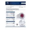 Image 4 : 2.58 ctw BURMESE Ruby and 1.28 ctw Diamond Platinum Ring (GIA CERTIFIED)
