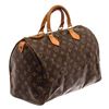 Image 3 : Louis Vuitton Brown Monogram Canvas Speedy 35 Satchel Bag