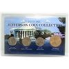 Image 1 : Historic Jefferson Coin Collection - Nickel - Dollar - 4 Coins