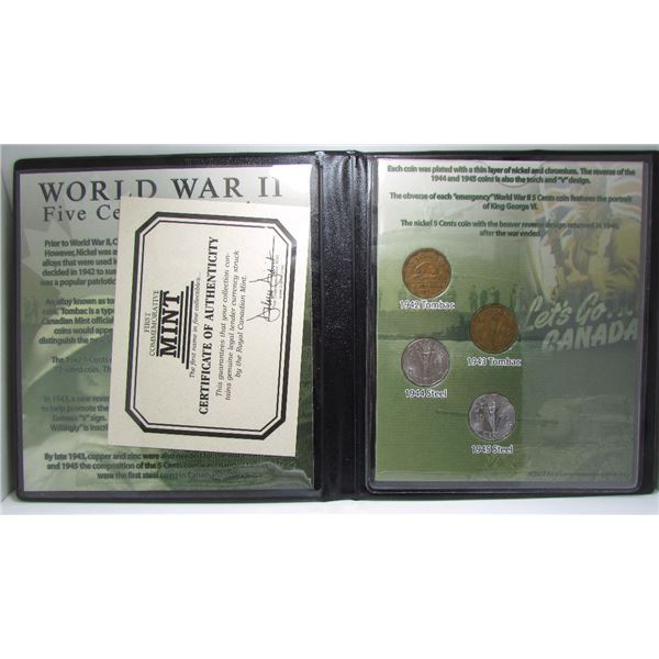 World War II Five Cent Collection - By First Commemorative Mint