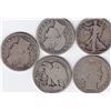 Image 1 : 5 x USA Silver Half Dollar Coins - 1903-1918