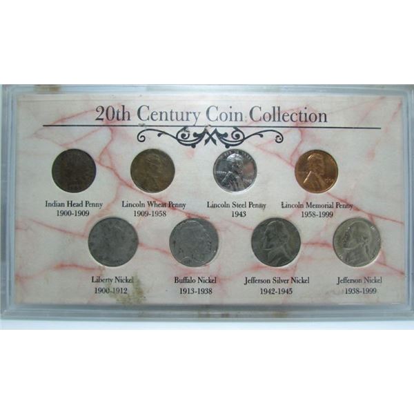 20th Century Coin Collection - USA Small Cents & Nickels (1900-1999)
