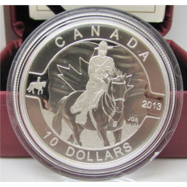 2013 Canada $10 Fine Silver Coin - O Canada Series - Royal Canadian Mounted Police - By RCM