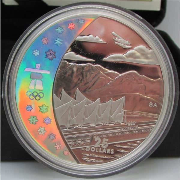 2008 Canada $25 Sterling Silver Coin - Home Of The 2010 Olympic Winter Games By RCM