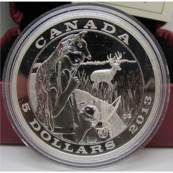2013 Canada $5 Fine Silver Coin - Tradition Of Hunting Series - Deer - By RCM