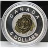 Image 1 : 2014 Canada $5 Fine Silver Coin - Flowers In Canada - The Rose By RCM