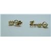 Image 2 : 10-14 Kt Yellow Gold Pearl Drop Stud Earrings - Appraised