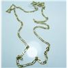 Image 1 : 14 Kt Yellow Gold Figaro Chain - 24" - 2.5 mm Wide