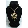 Image 1 : Incredible Victorian 10-14 Kt Yellow Gold Pearl & Peridot Pendant - Appraised